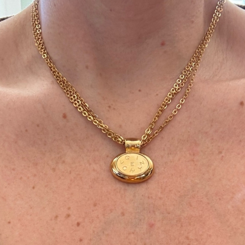 GIVENCHY Triple Strand Necklace-PRISTINE
